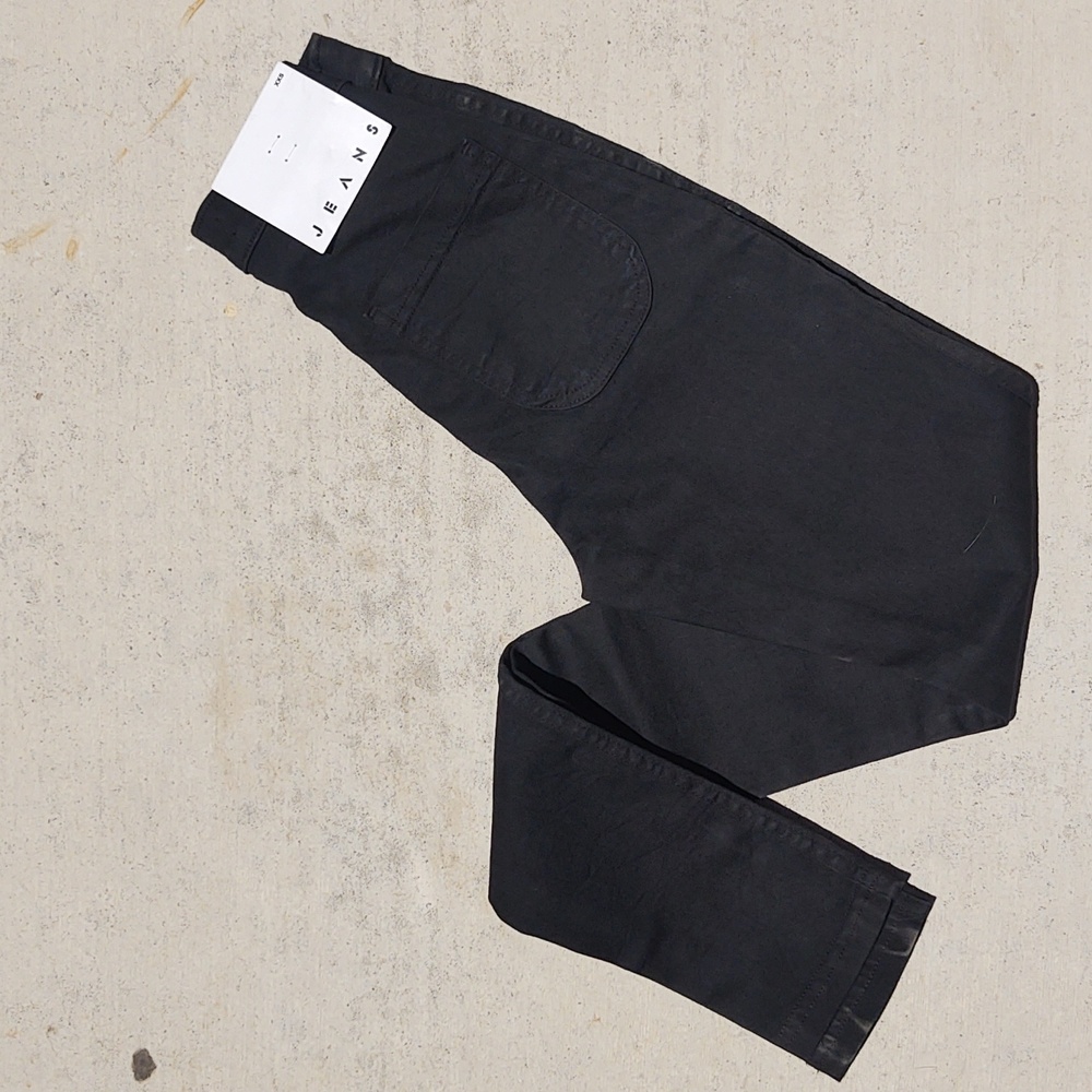 American Apparel Easy Jean Black Denim Size XXS, NWT